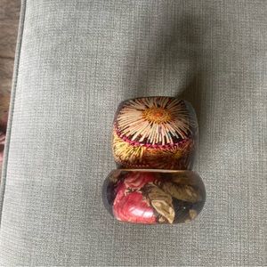 TWO beautiful and unique, multi-colored bracelets!